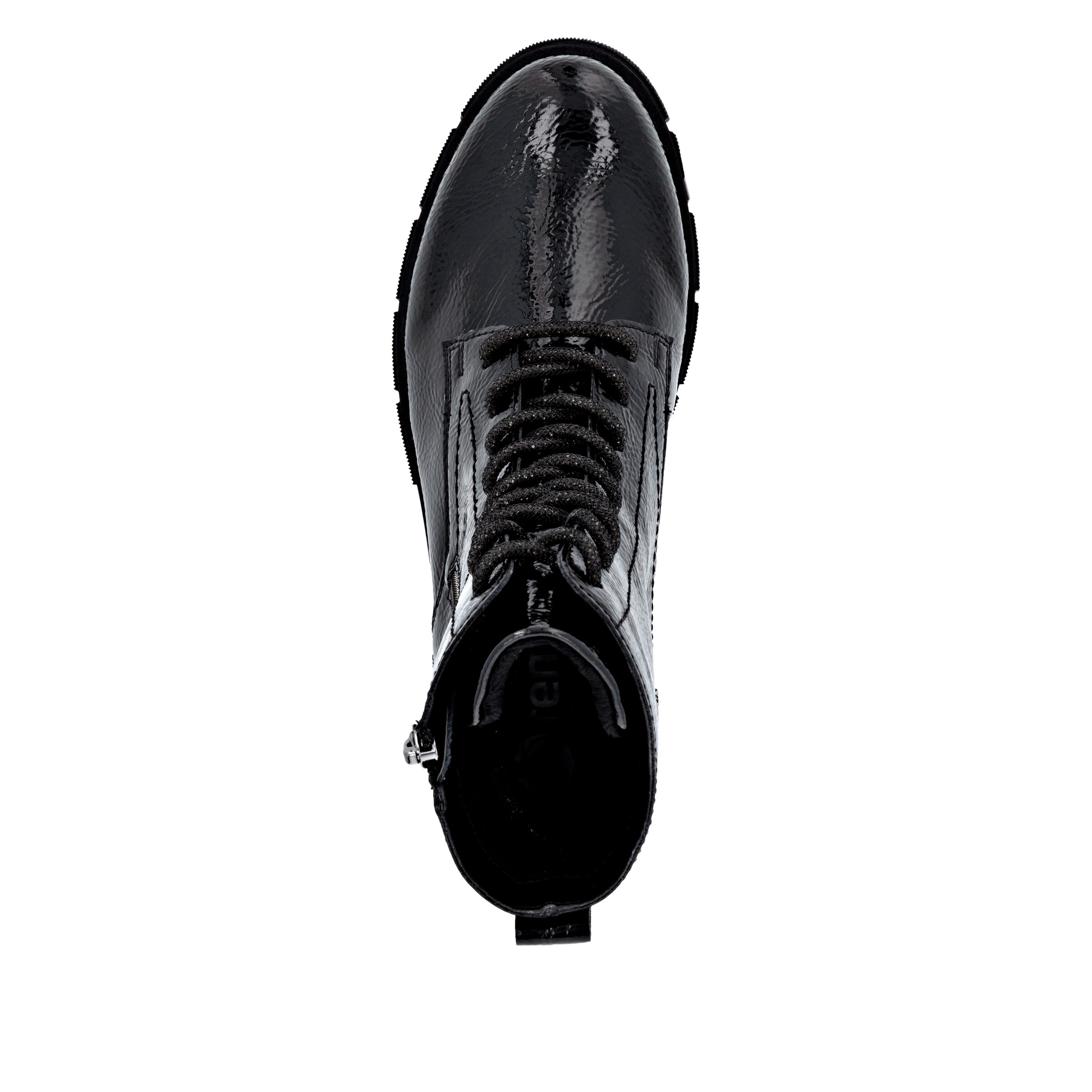 REMONTE Lace-Up Ankle Boots in Black