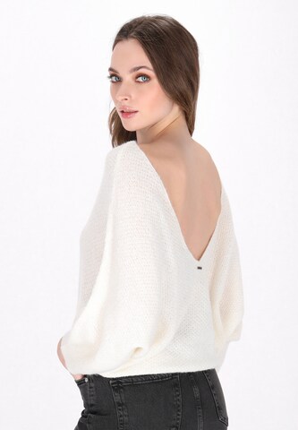 Pull-over 'Comfy' DreiMaster Vintage en blanc