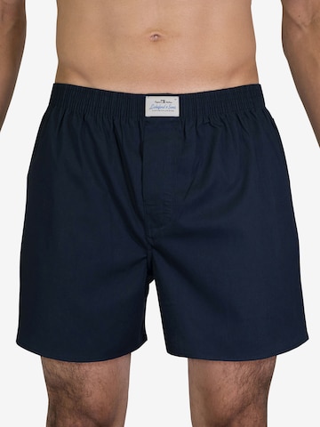 Lakeford & Sons Boxershorts ' 3-Pack 'Uni Dyed' ' in Blauw: voorkant
