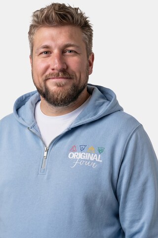 Men Plus Sweatshirt in Blau