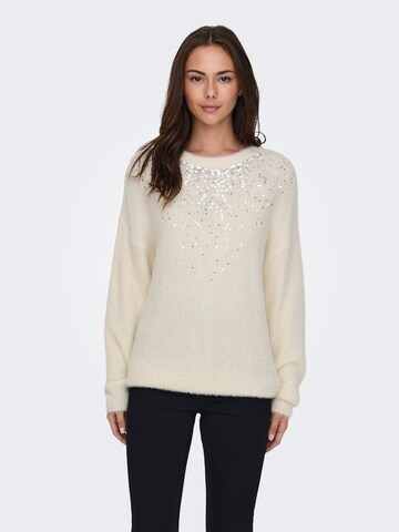 ONLY - Jersey 'ONLCLARIS' en beige: frente