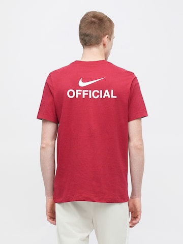 Nike Sportswear - Camiseta 'OFFICIAL' en rojo: frente