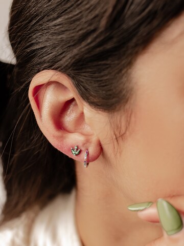 Hey Happiness - Pendientes 'Rainbow' en plata