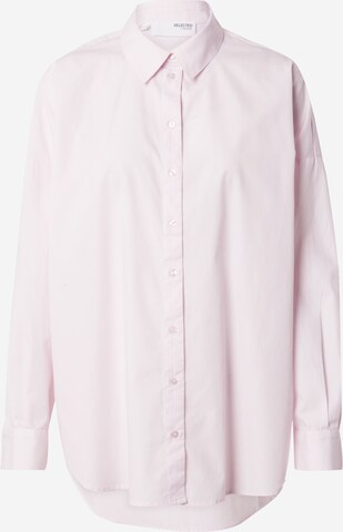 SELECTED FEMME Blouse 'DINA-SANNI' in Roze: voorkant