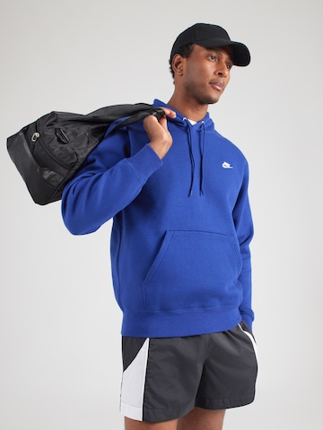 Nike Sportswear Mikina 'CLUB' – modrá: přední strana