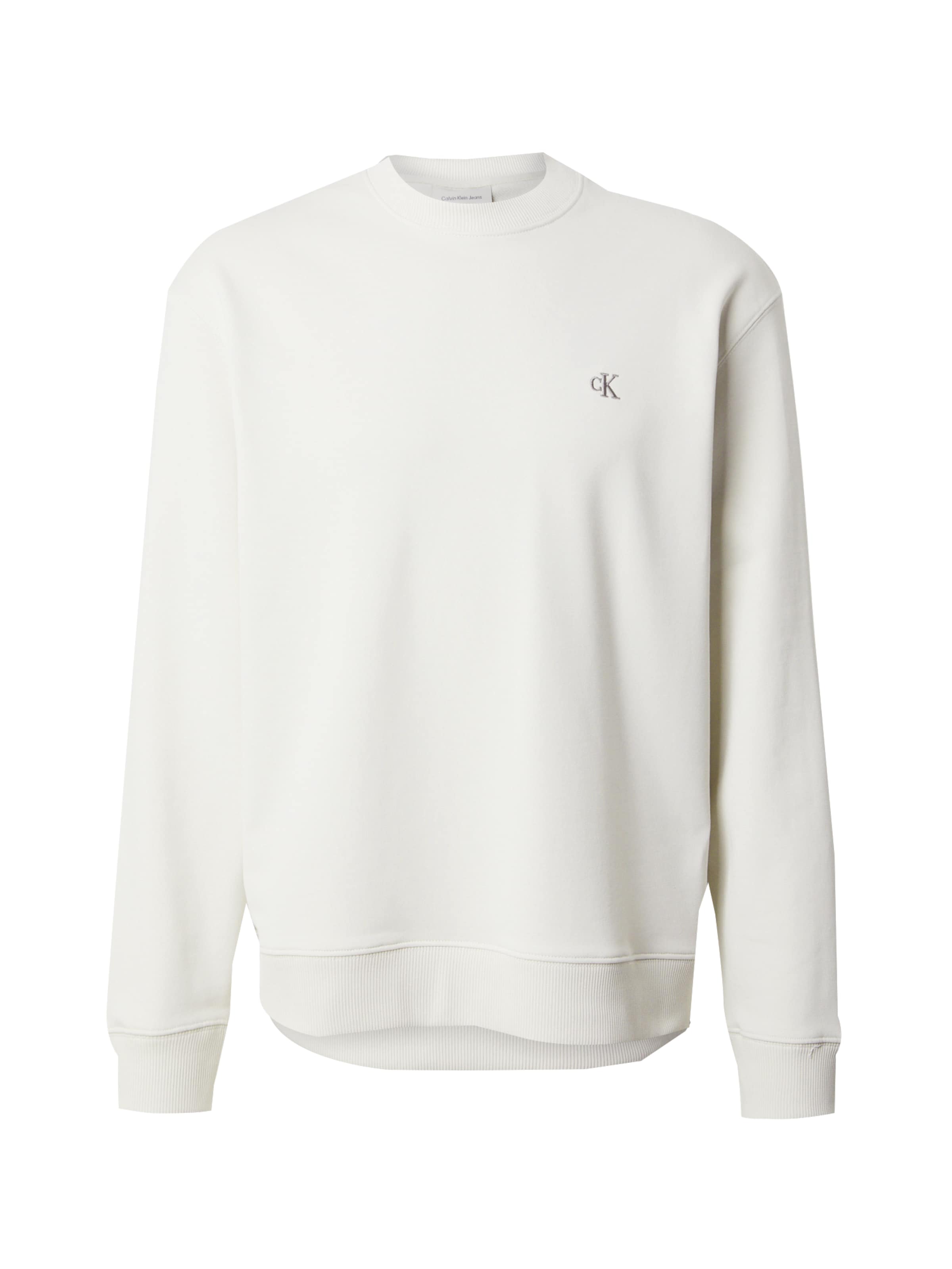 Calvin Klein Jeans Μπλούζα φούτερ σε λευκό: μπροστά