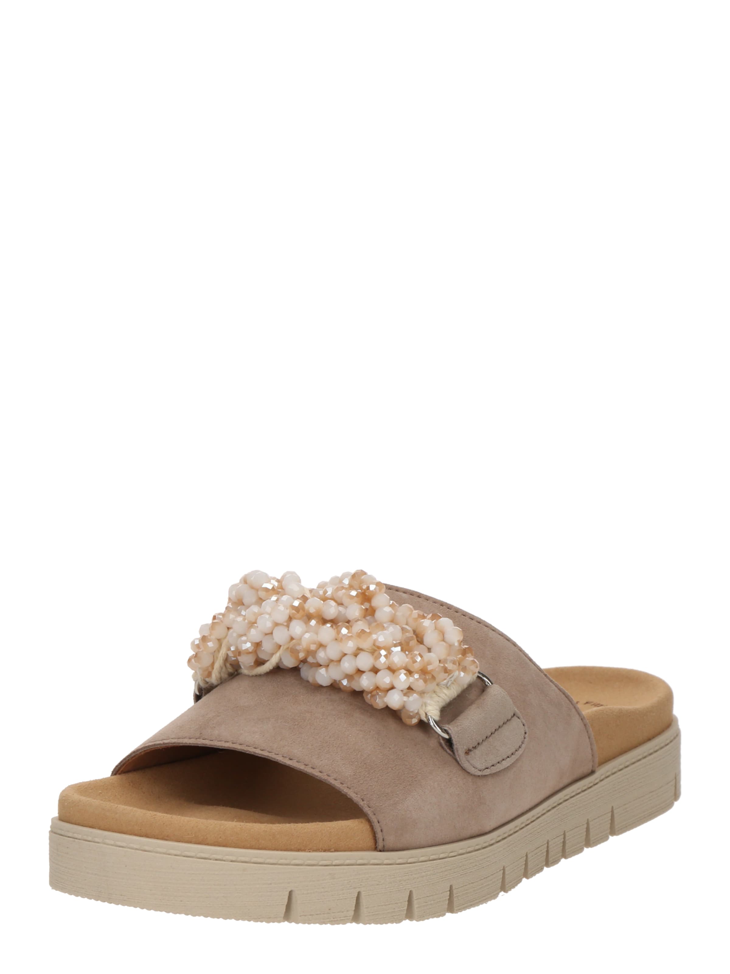 GABOR Klapki w kolorze szary: przód