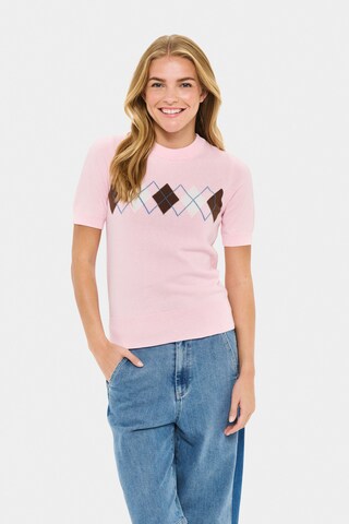 SAINT TROPEZ Pullover in Pink: Vorderseite