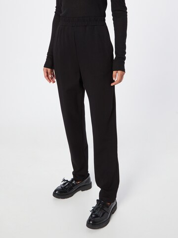 Coupe slim Pantalon 'Ava' Lindex en noir : devant