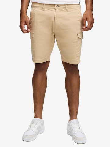 INDICODE Regular Cargo Pants 'Indicode Laulax' in Beige: front