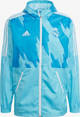 ADIDAS SPORTSWEAR Windbreaker 'Real Madrid' in Blau: predná strana