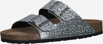 TAMARIS Mules in Silver: front