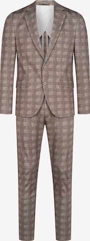 JEFF Anzug 'Leo' in Braun: Vorderseite