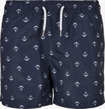 Shorts de bain Urban Classics en bleu : devant