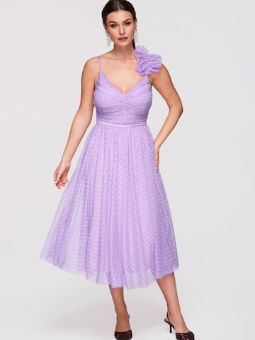 Ombre Dress in Purple: front