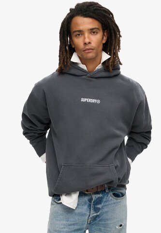 Sweat-shirt Superdry en noir : devant