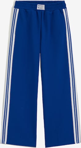 Wide leg Pantaloni de la WE Fashion pe albastru: față