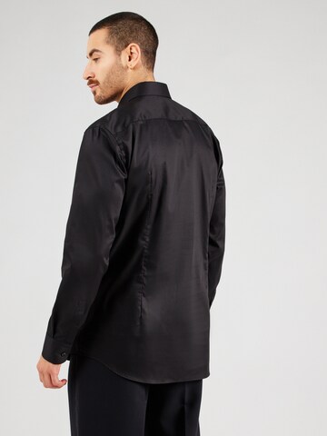 Slim fit Camicia 'HANK' di BOSS in nero