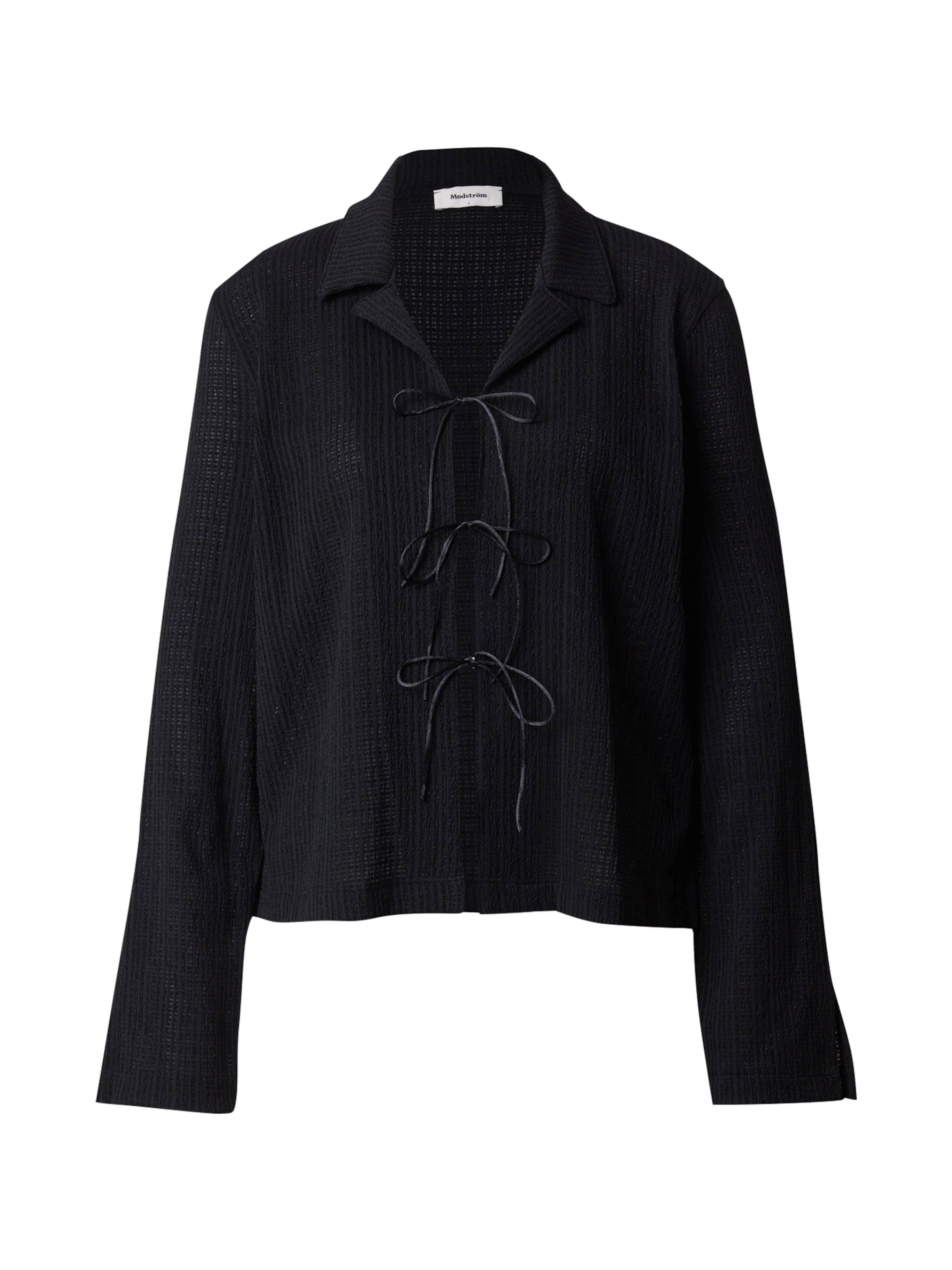 modström Μπλούζα 'Lacey' σε μαύρο: μπροστά