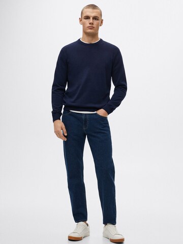 MANGO MAN Pullover 'Ten' in Blau