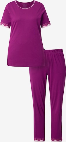 Ulla Popken Pajama pants in Pink: front