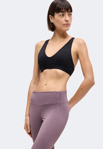 NIKEBustier Sportski grudnjak 'INDY' - crna boja: prednji dio