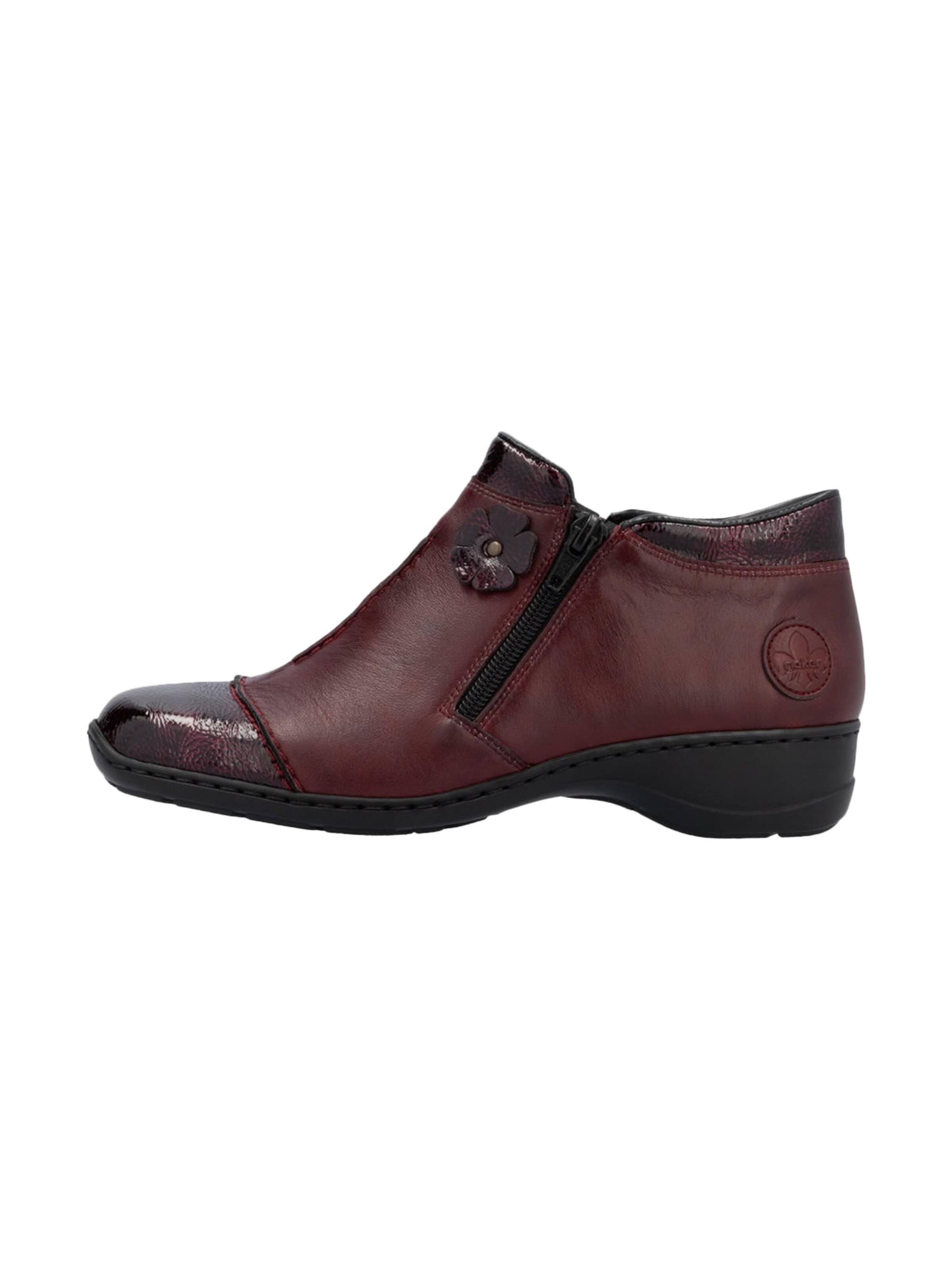 Bottines Rieker en rouge : devant