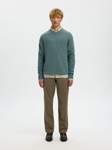 SELECTED Trui 'SLHReuben' in Groen