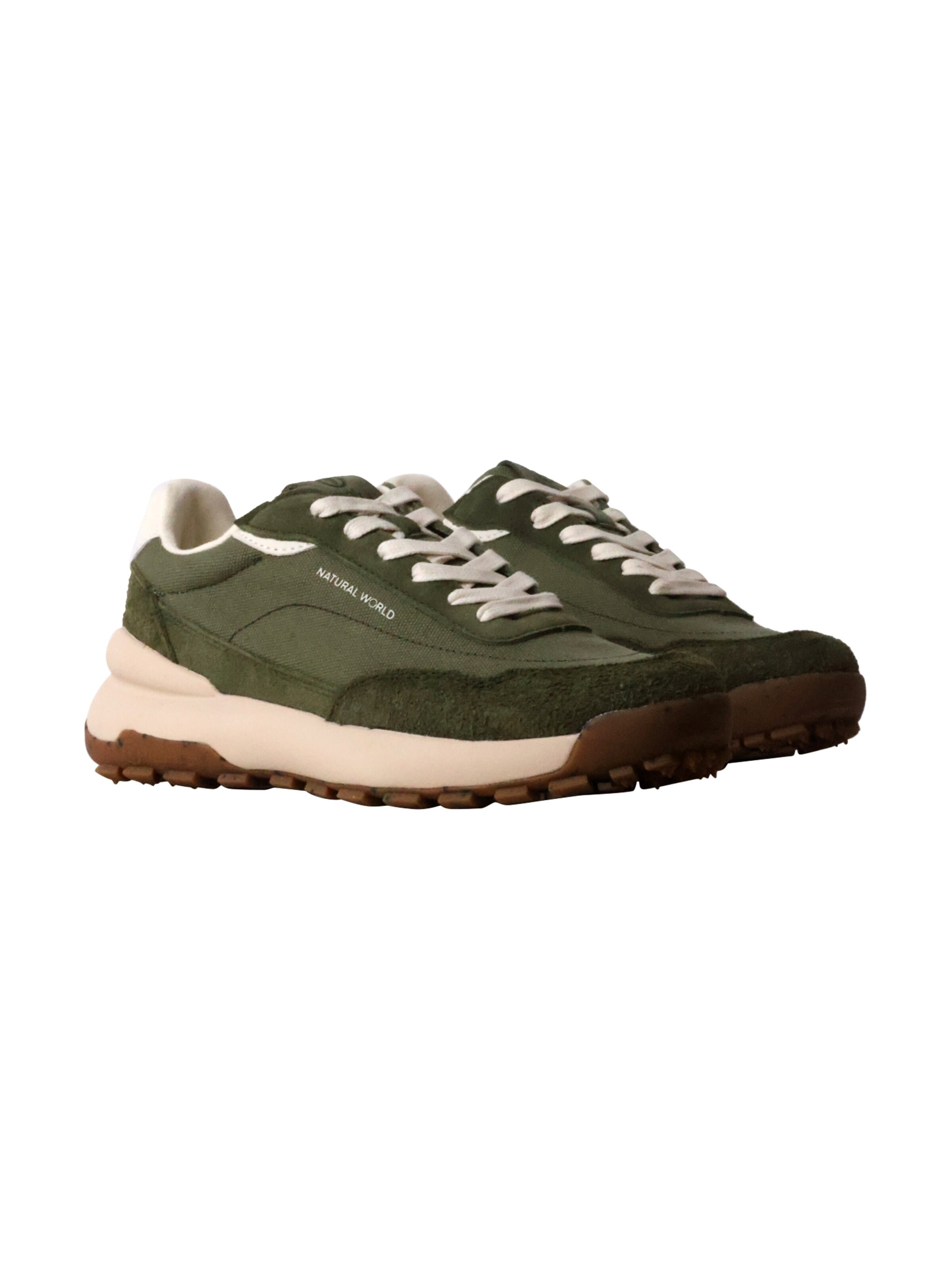 Tamaris Athletic lace-up shoe 'Estellencs-Sneaker aus Leder' in Green
