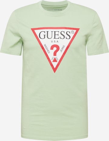 Tricou de la GUESS pe verde: față