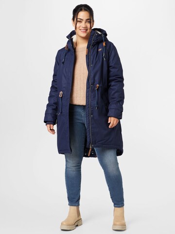 Ragwear Plus Between-Seasons Parka 'ELBA' in Blue