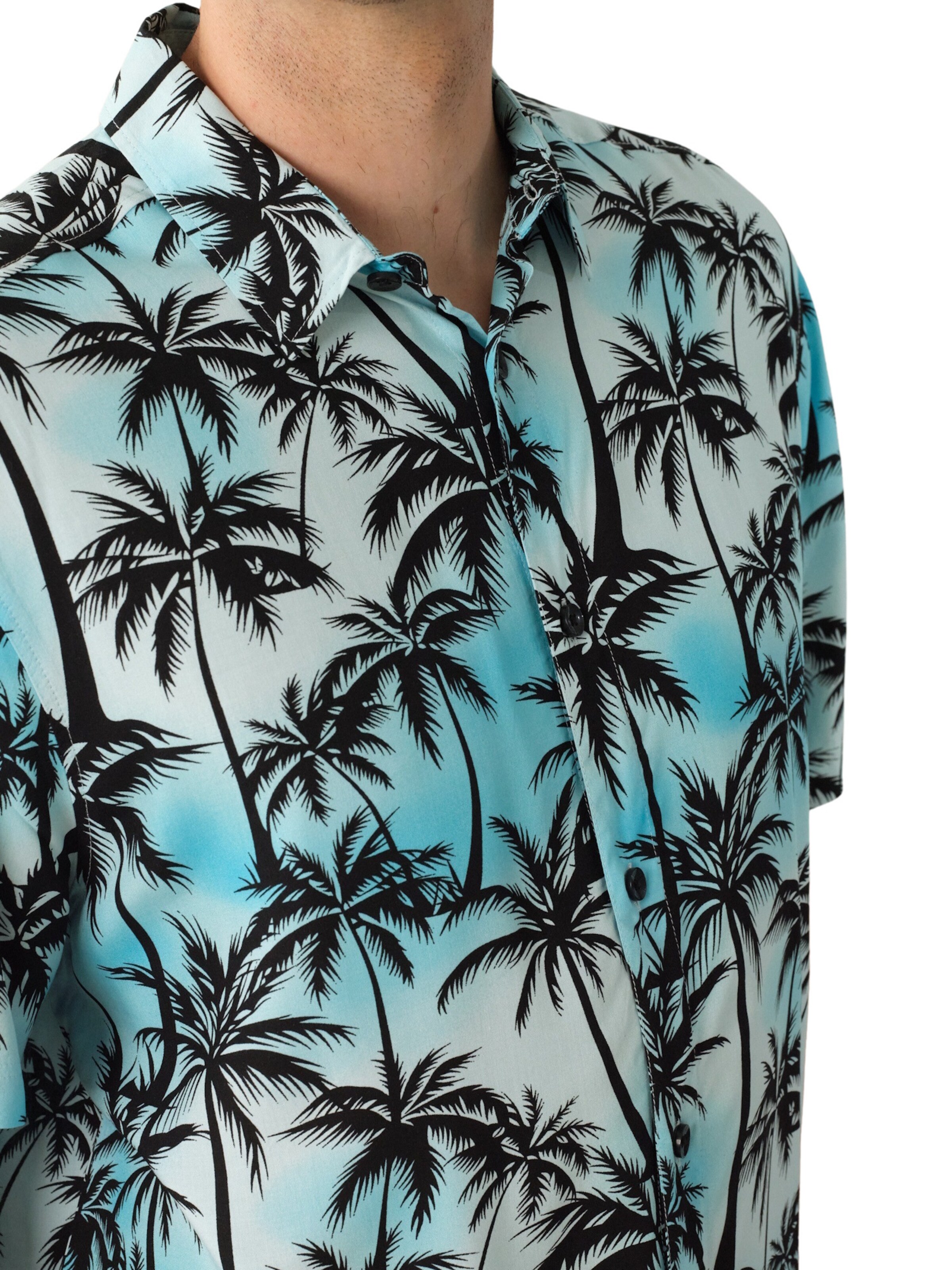 Deeluxe Regular fit Button Up Shirt 'Handy' in Blue