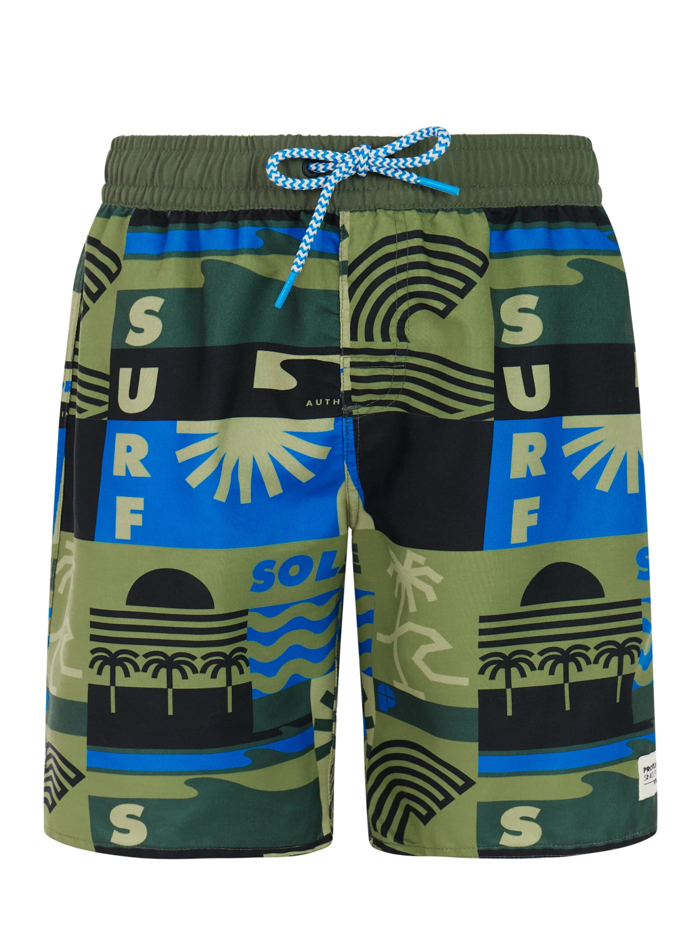 PROTEST Board Shorts 'PRTTonny JR' in Green: front