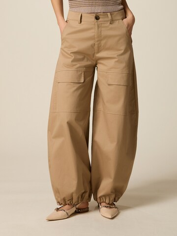 Baggy Pantalon oltre en beige : devant
