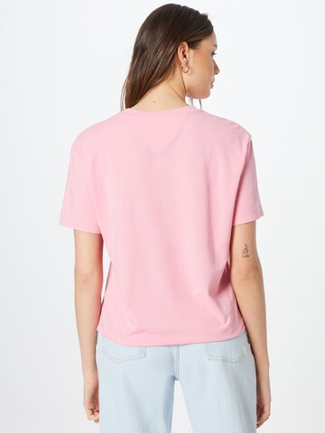Tricou de la Tommy Jeans pe roz