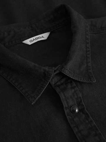 GABBA Regular Fit Hemd 'Sven' in Schwarz