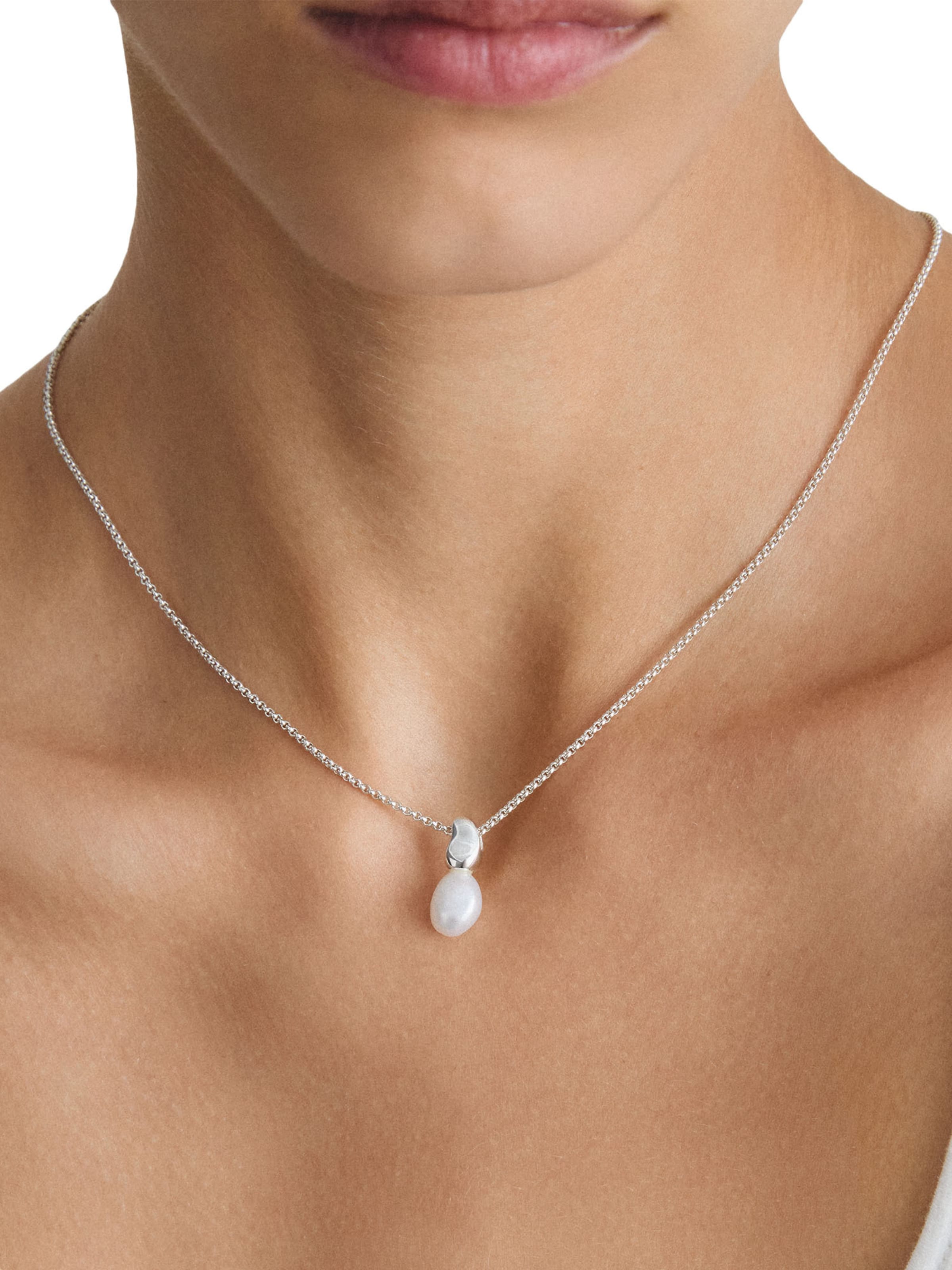 Thomas Sabo Kette Perle in Silber