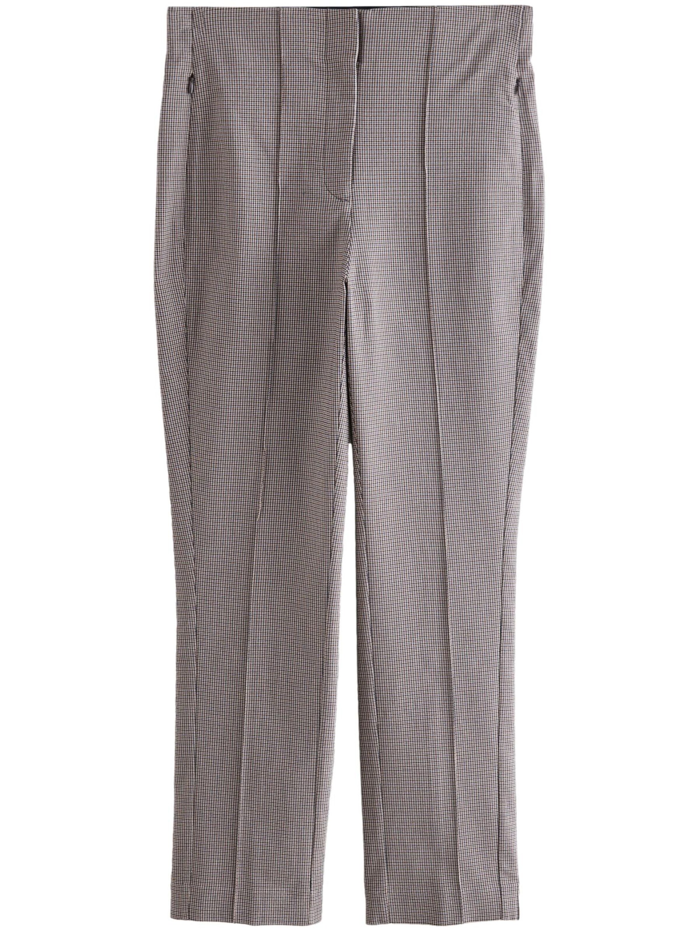 Next Slim fit Trousers with creases in Brown: front