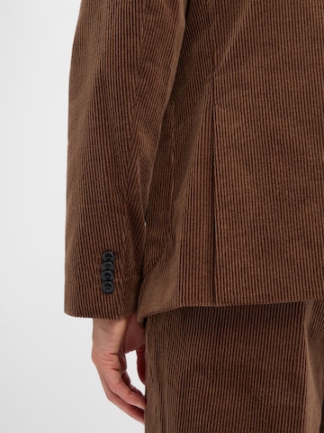 Finshley & Harding Regular fit Business-colbert 'Steven-2' in Bruin
