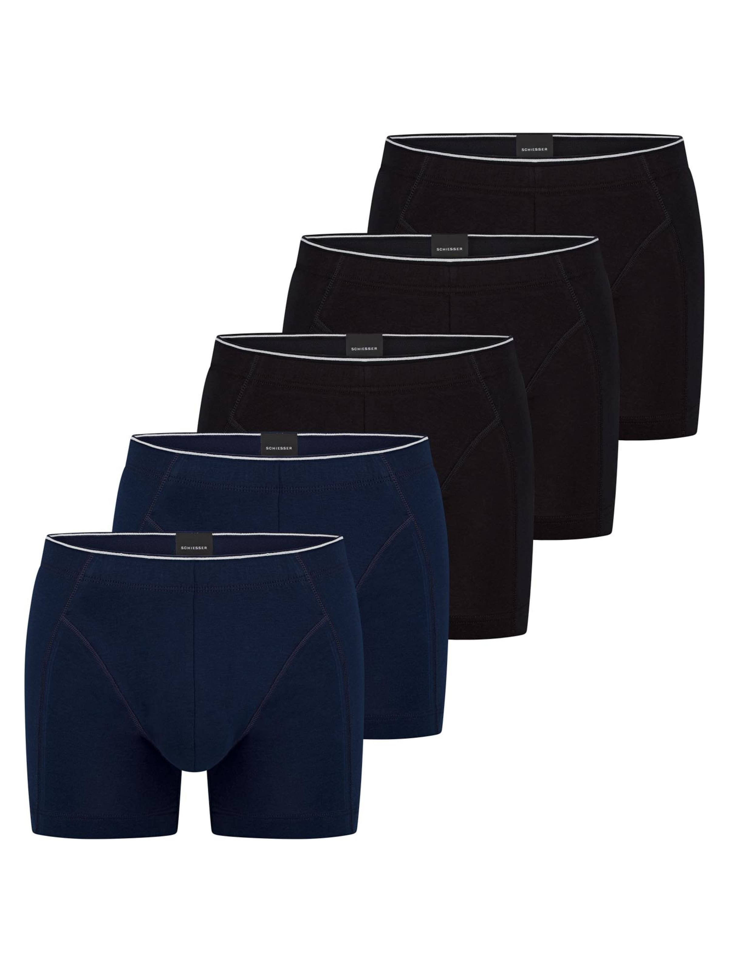SCHIESSER Boxershorts '95/5 Originals Organic Cotton' in Gemengde kleuren: voorkant