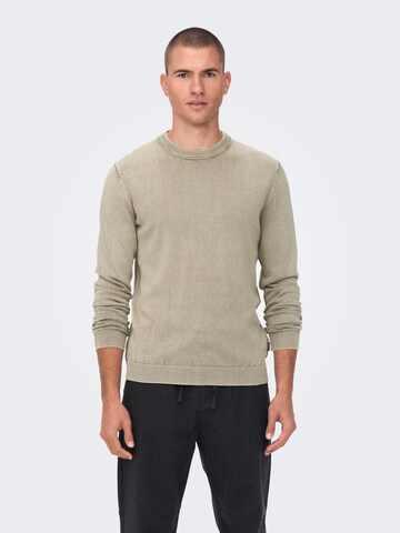 Pullover 'Clark' di Only & Sons in grigio: frontale
