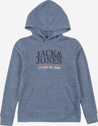 Jack & Jones Junior Sweatshirt in Night blue / mottled blue / Orange / White, Item view