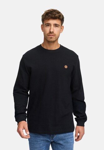 INDICODE JEANS Sweatshirt in Zwart: voorkant