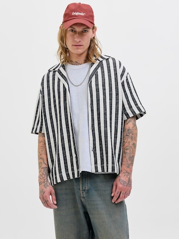 JACK & JONES Comfort fit Button Up Shirt in Blue: front
