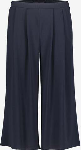 Betty Barclay Loose fit Pleat-Front Pants in Blue: front