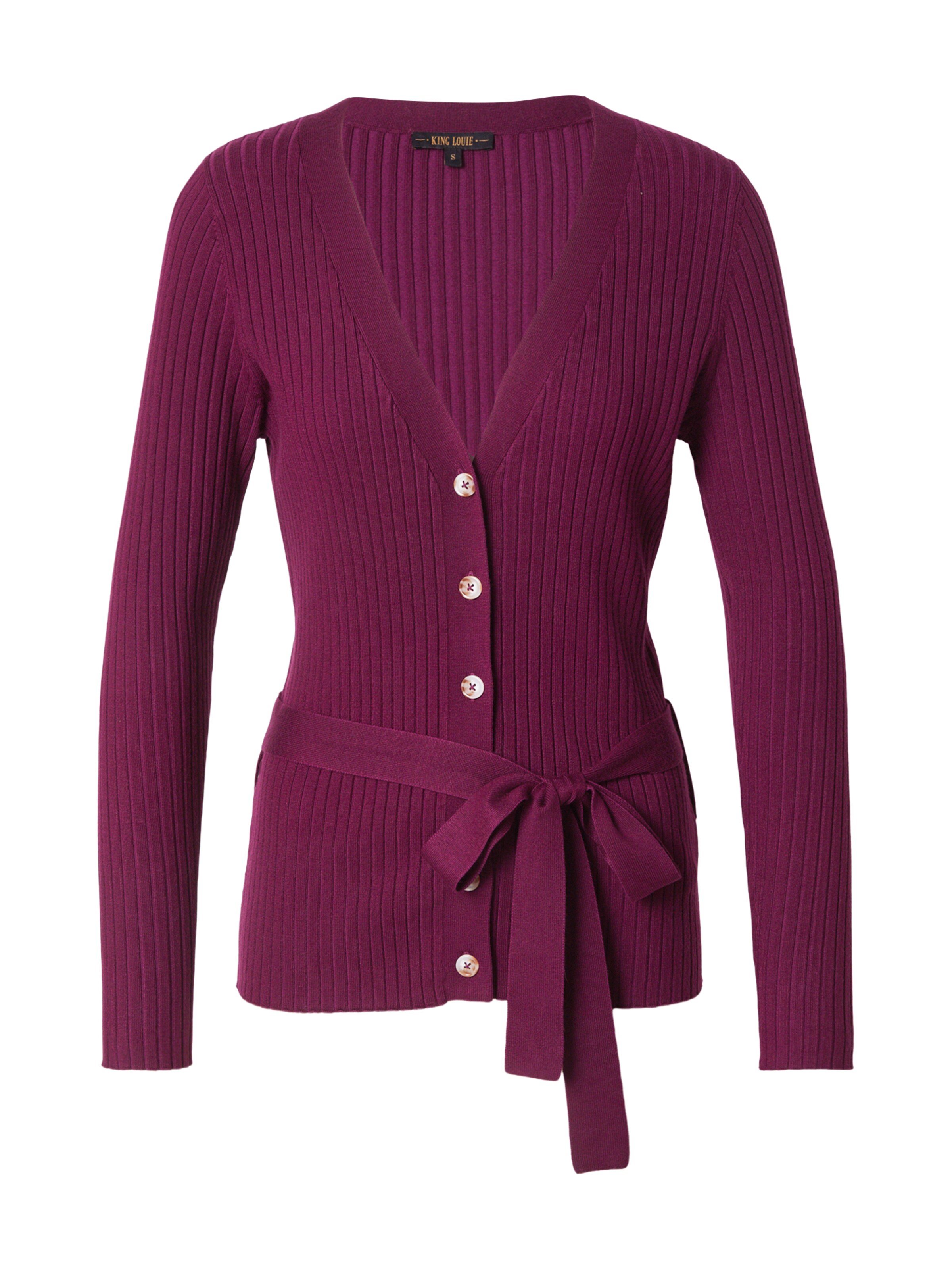King Louie Knit Cardigan 'Mila' in Purple: front