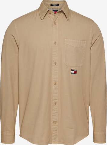Tommy Jeans Hemd in Beige: Vorderseite