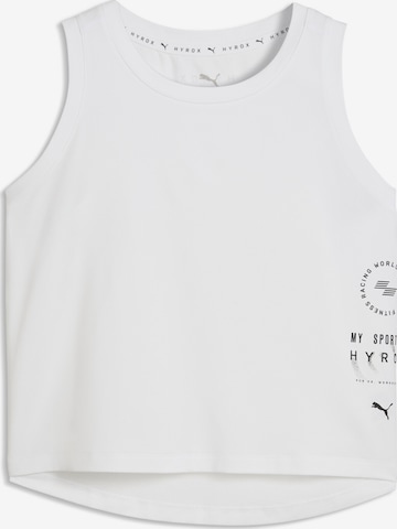 PUMA Sporttop 'Puma x Hyrox Cloudspun' in Weiß: Vorderseite