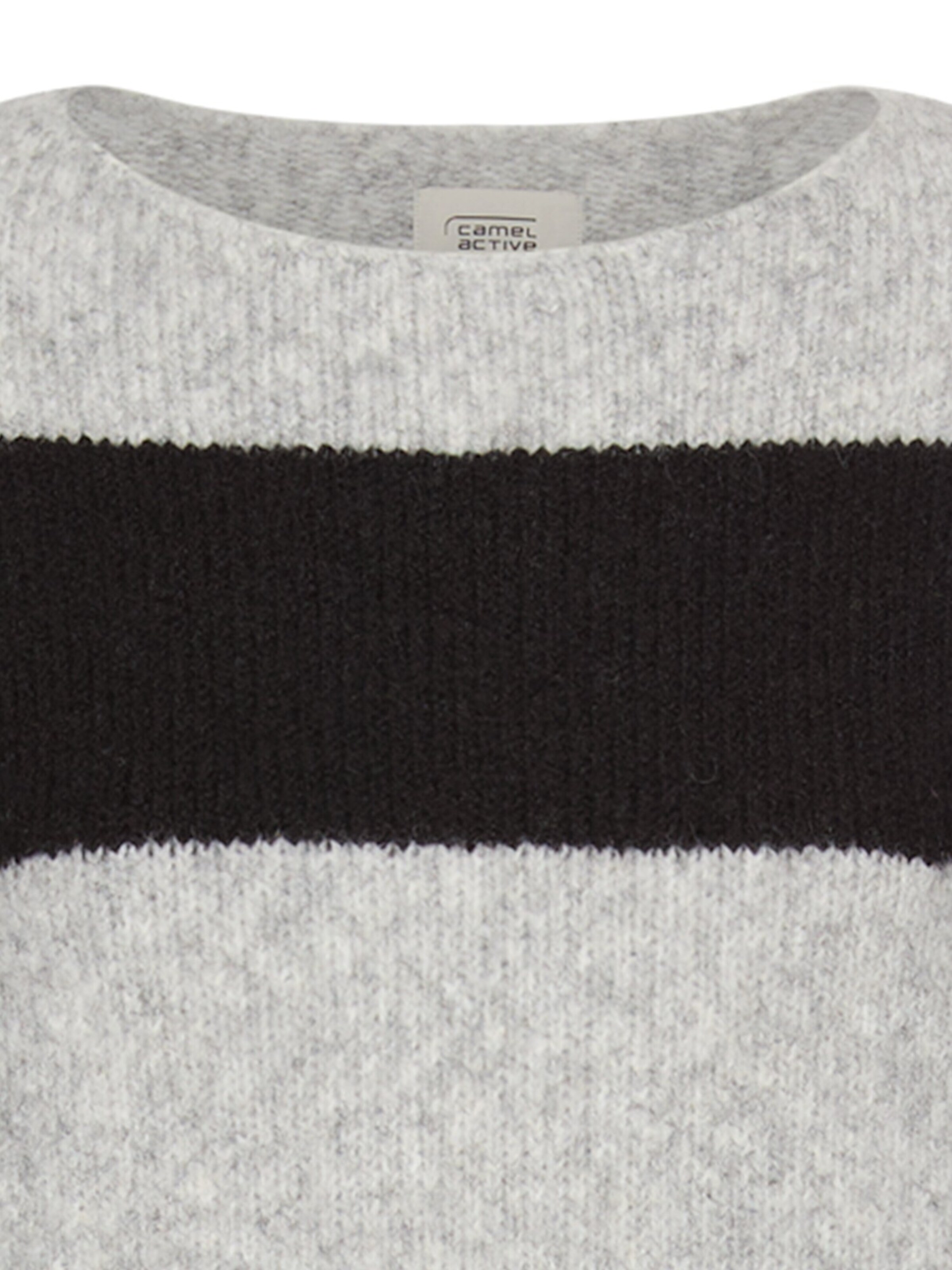 CAMEL ACTIVE Strickkleid aus recyceltem Material in Grau