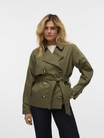 VERO MODA Between-Seasons Coat 'Zoa' in Green: front